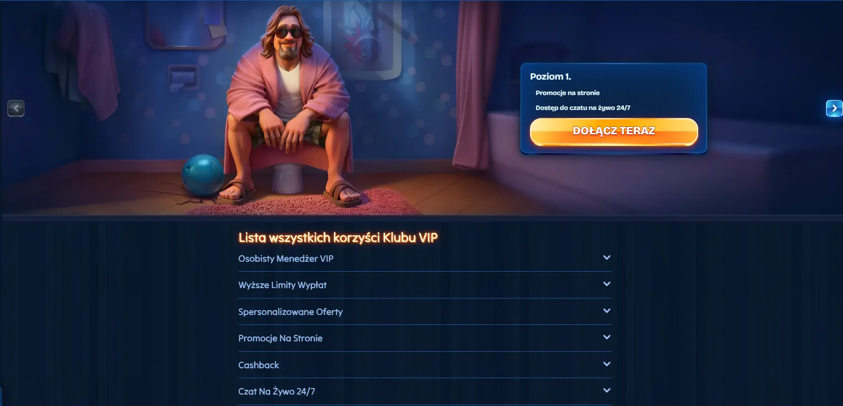 Dude Spin Casino — program VIP z cashbackiem, indywidualnymi promocjami i osobistą obsługą